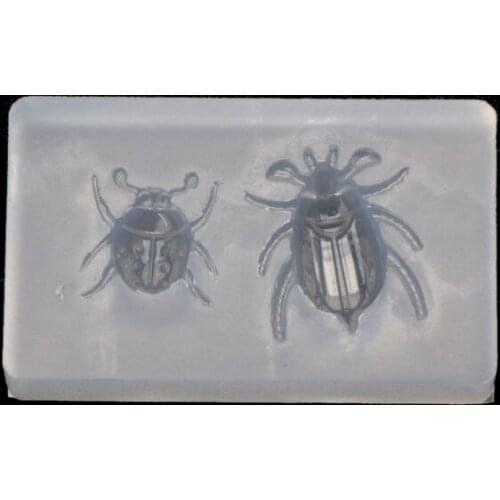 2021 New Cute Ladybug Beetle Pendant Insect Resin Silicone Mold Jewelry Making Tools