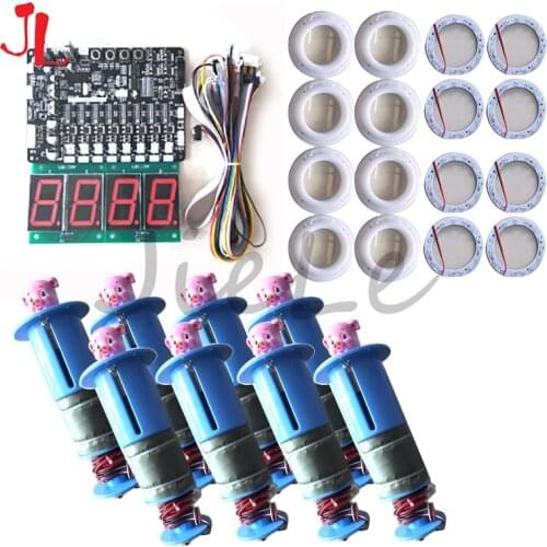 Full kit with Motherboard, 8 hitting heads for kids coin operated arcade games whac-a-mole hit mouse hammer game machine