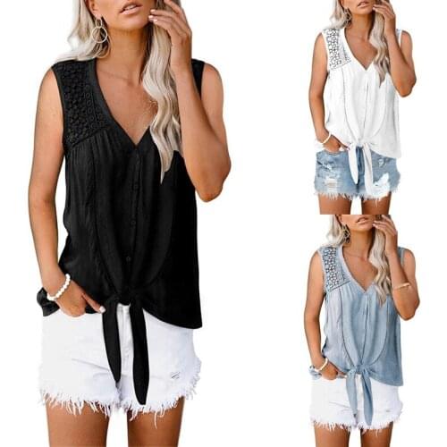 Casual and fashionable stitching strap sleeveless top and vest