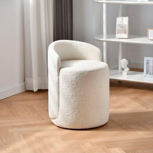 Light luxury dressing stool Nordic minimalist makeup chair bedroom simple small apartment household makeup stool with backrest