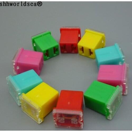 Shhworldsea 2pcs Mini Square Fuse 20A 30A 40A 50A 60A Set Automotive Car Fuse with Plastic Box Assortment Auto Fuse