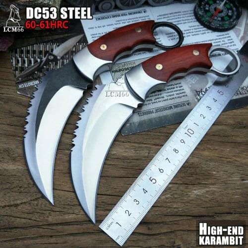 LCM66 tactical karambit High-end DC53 steel scorpion claw knife outdoor camping jungle survival battle Fixed blade self defense