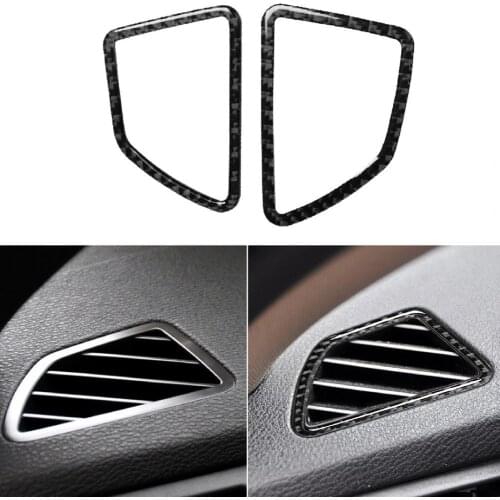Carbon Fiber Meter Air Outlet Vent Frame Trim Sticker Cover for BMW E70 X5 E71 X6 2008-2013 Right Drive Interior Stickers