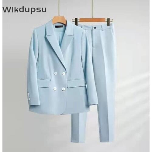 WLKDUPSU Women's Trouser Suits