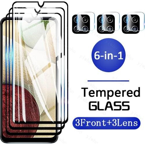 Protective Glass on For Samsung m12 global Screen Protectors Tempered Glass on For Galaxy SM-M127F/DSN Camera Lens HD Clear Film