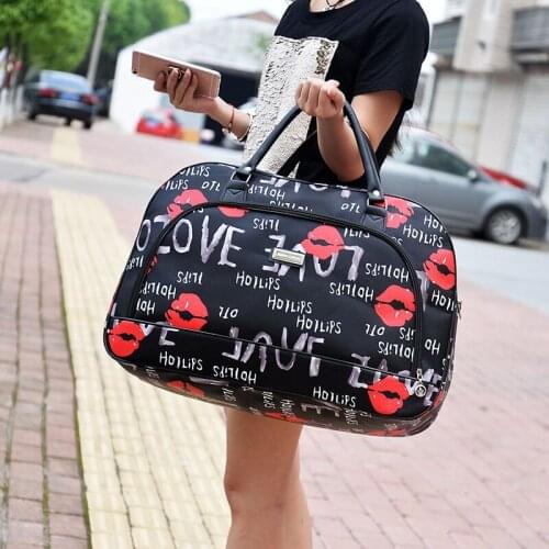 Woman Weekend Overnight Short Excursion Clothes Cosmetic Duffle Organizer Luggage Pouch Supplies High Capacity Travel Tote Bag