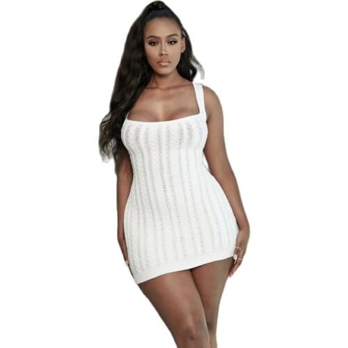 Self Portrait Dresses Sexy Backless White Corset Dress Women Strap Bodycon Sleeveless Party Dress 2021 Summer Women Clothing