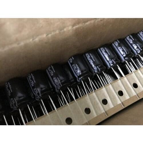 100pcs Nichicon electrolytic capacitor 25v 470uf HE 10*16 25v470uf high frequency low resistance long life 105 FREE SHIPPING