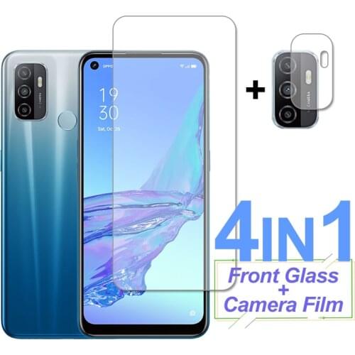 4-In-1 Screen Protector For OPPO A53 A32 A33 A53S Tempered Glass Protective Phone Camera Lens Film For OPPO A32 A33 A53 A53S 5G