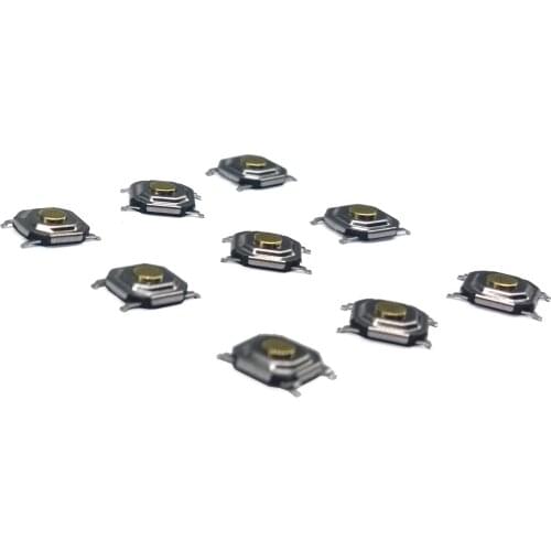 50 pcs/lot 5.2*5.2*0.8mm-6.0mm 12V 0.5A 4 Pin SMT Push Button Switch Metal Tactile Micro Tact Touch Switch Copper Interruptor