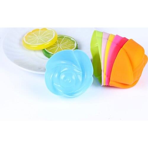 7Pcs Mould Pizza Pan DIY Birthday Wedding Party Silicone Big Cake Molds Flower Heart Shape Cake Bakeware Baking Tools