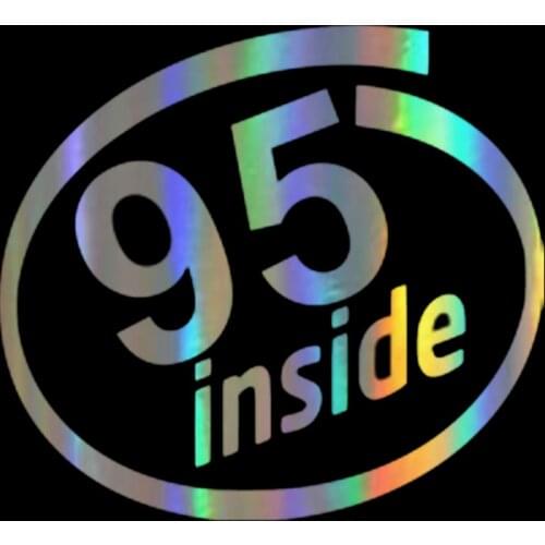 Inside Auto Car Decal Reflective Laser Vinyl Car Sticker 3D Styling Black Silver Laser Good Quality Waterproof Sun Protection