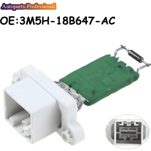 Car Heater Motor Fan Blower Resistor For Ford Fiesta MK5 MK6 Focus Mondeo 3M5H18B647AC 3M5H-18B647-AC 1855157 1206927 1253185