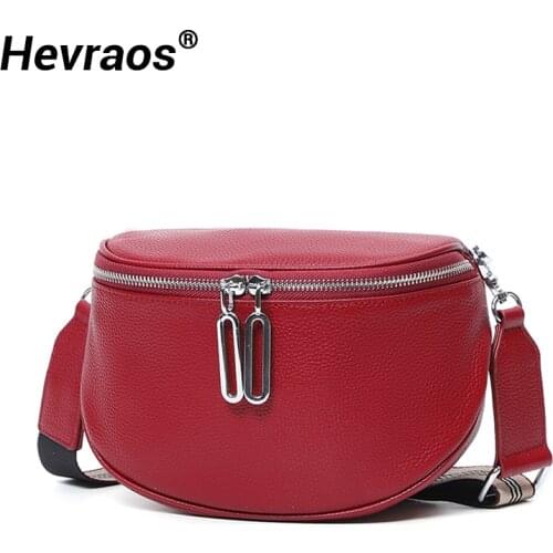 Brand Design Women Saddle Bag Genuine Leather Crossbody Bags Fashion Simple Shoulder Messenger Bags Ladies Luxury Cross Body Bag