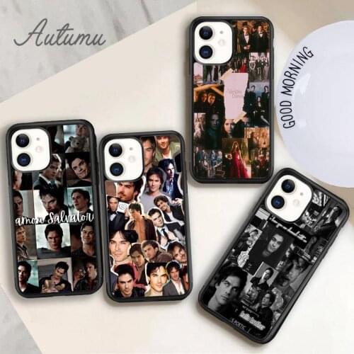 The Vampire Diaries Collage Phone Case for iPhone 11 12 Pro Max mini X XR XS SE 2020 5 6S 7 8 Plus Samsung S8 S9 S10 Cover shell