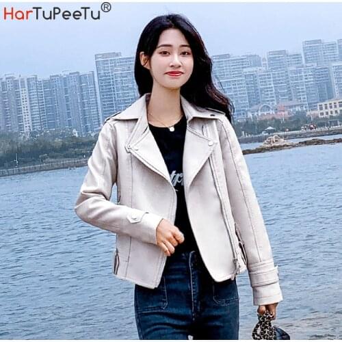 HARTUPEETU Women's Leather Jackets