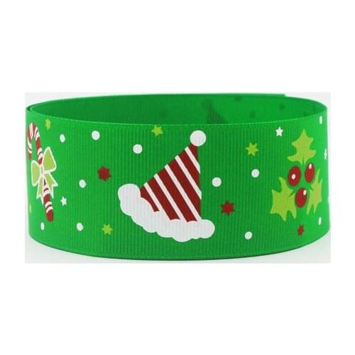 [IuBuFiGo] New style 1-1/2" 38mm Christmas ribbon Printed Grosgrain ribbons Tape Hair bow 50 yards/roll Free shipping XZD--1879