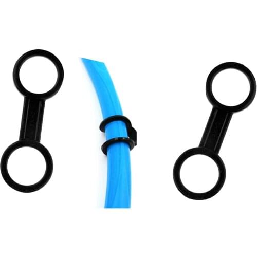 Pack of 2 Dual Loop Silicone Snorkel Keeper Retainer for Underwater Scuba Diving Snorkeling