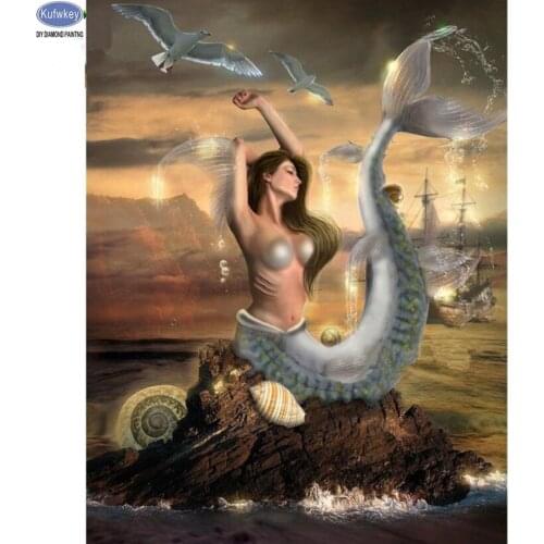 Cartoon,5D,diy,Diamond Painting,Mermaid,Cross Stitch,Full,Diamond Embroidery,5d Diamond,Mosaic,pattern,beaded embroidery sea,art