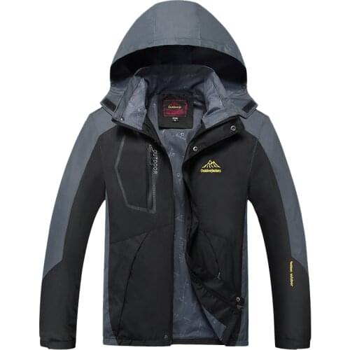 Plus Size 6XL 7XL 8XL 9XL men`s Jacket Spring Autumn Hoodie Waterproof Windproof Jacket Coat outwear Jacket Men clothing