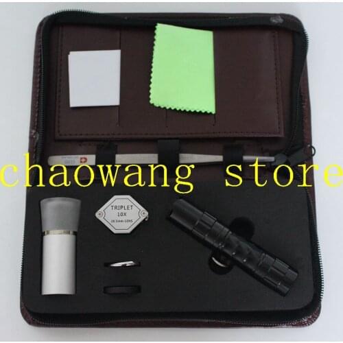 Diamond identifying tools kit Jewelry testing instrument kits Observating and Testing Tools set
