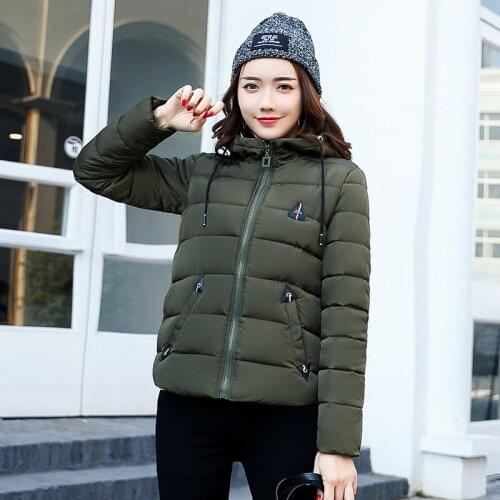 Design New Parka 2020 Womens Jacket Wadded Hooded Winter Coat Female Slim Cotton Down Jackets Short Parkas Mujer WXF218 s s