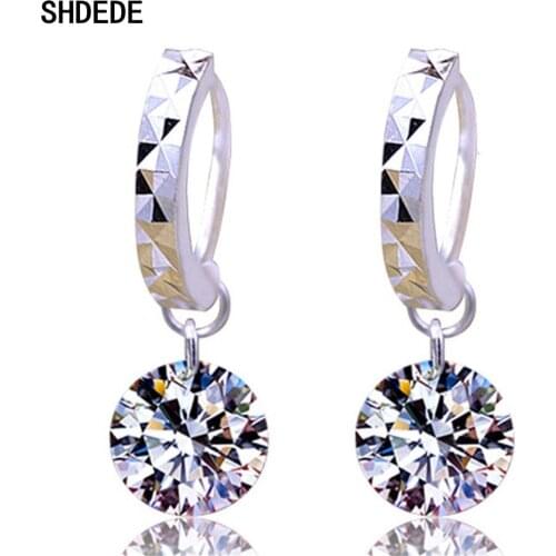 SHDEDE Hoops Drop Earrings Embellished With Crystals From Swarovski Fashion Jewelry Womens Accessories Mothers Day Gift -X033