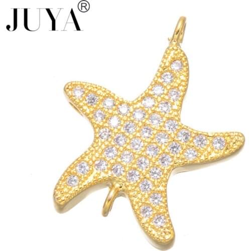 20mm*16mm gold rose gold color Starfish charms connectors for jewelry making diy women fashion jewellery accessories