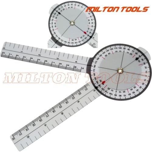 20pcs/lot Protractor Goniometer Pocket Axis Motion Range Tester Angle ruler Medical PVC Ruler