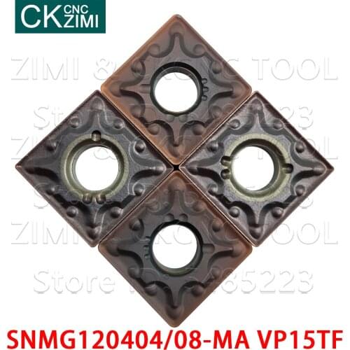 SNMG120404-MA VP15TF SNMG120408-MA VP15TF Carbide Insert External Turning Tool Lathe Cutter Tool SNMG 1204 for MSDNN Tool Holder