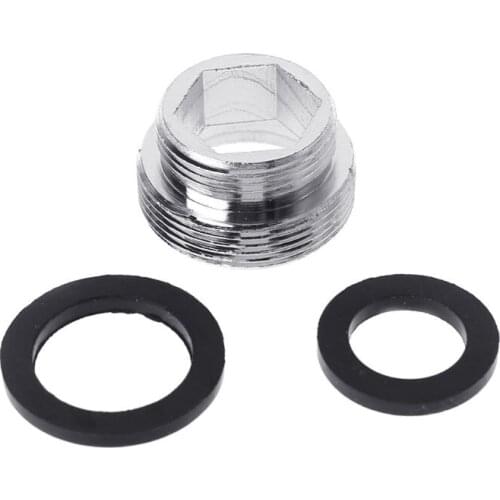 Solid Metal Adaptor Outside Thread Water Saving Kitchen Faucet Tap Aerator Connector L4MF