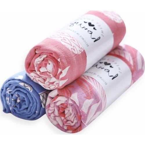 Comfortable Breathable Bamboo Fiber Baby Blanket Bath Towel Beach Towel Newborn Towel Wrapped By Swaddling Baby Gauze Blanket