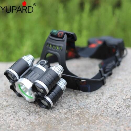 YUPARD outdoor headlamp XM-T6+3*XPE LED Camping Fishing Waterproof Headlight camping Flashlight