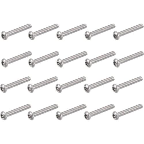 Uxcell M4x25mm Torx Security Machine Screw, Pan Head Screws Inside Column, 304 Stainless Steel Fasteners Bolts 20pcs