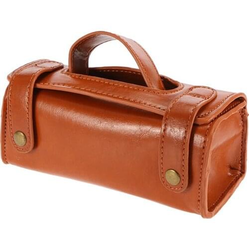High quality PU Leather Mens Shaving Brush Razor Toiletry Bag Waterproof Portable Durable Shaving Tools Storage Bag
