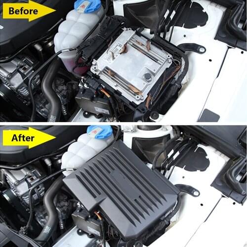 For Audi A5 2018-2021 ECU Electronic Control Unit Protection Cap Engine Computer Board Dustproof Cover Car PC Trim