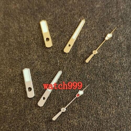 Green C3 Luminous hands Fit Japan NH35 NH36 Movement Watch Hands parts Silver / Rose gold hands