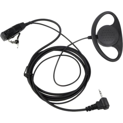 1 Pin D Type Headset Ear Hook Earphone PTT Mic Earpiece for Motorola Talkabout Portable Radio TLKR T3 T4 T60 T80 MR350R Walkie T