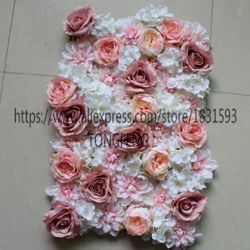 10pcs/lot Wedding decoration Artificial rose tea rose flower wall wedding background decoration artificial flowers TONGFENG