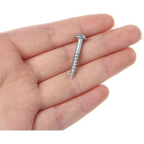 100Pcs M4-25 High Strength Oblique Hole Self-tapping Screws For Pocket Hole Jig