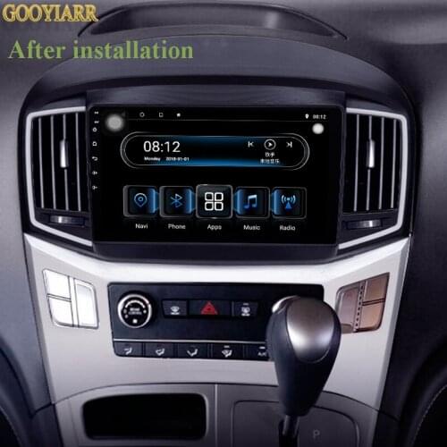 1Din 8core RAM4G ROM64G Android10 car stereo radio 9 inches Car multimedia player For Hyundai H1 2017-2018 with Carplay 4G dsp