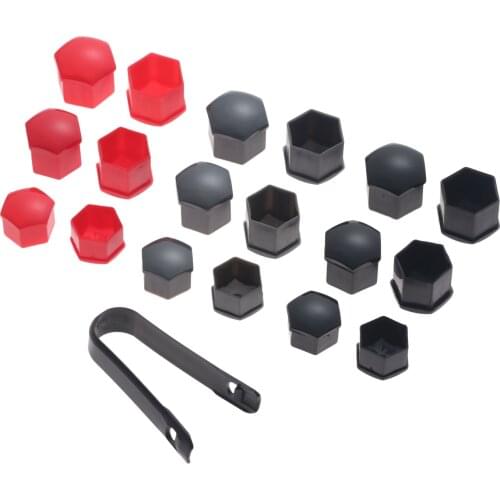 20Pc Anti-Rust 17 19 21mm Auto Trim Tyre Wheel Nut Screw Bolt Protection Covers Caps Auto Hub Screw Bolt Head Cover Remover Tool