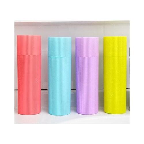 2018 Bath Practical Toothbrush Holder Anti Bacteria Storage Box Cylinder Portable Travel Chopsticks Container lin3968