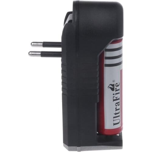 3000mAh 3.7V Li-ion 18650 Rechargeable Battery Charger EU Plug For Flashlight