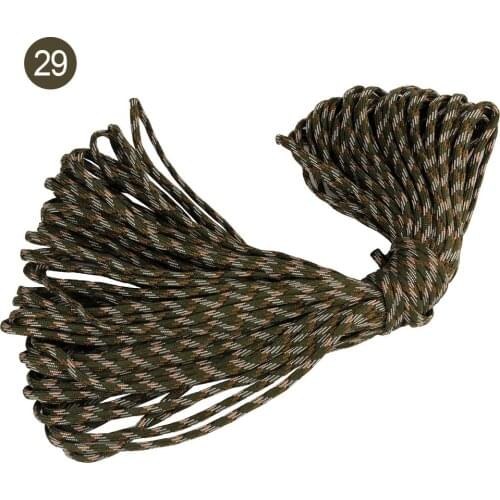 550 Paracord Parachute Cord Lanyard Tent Rope Mil Spec Type III 7 Strand Paracord For Hiking Camping