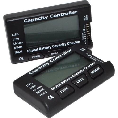 7/8 Digital Battery Voltage Tester Checker LiPo LiFe Li-ion Nicd NiMH Battery Voltage Tester Checking Capacity Controller