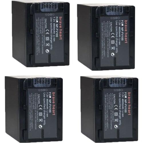 Batterie NP-FV100 NP FV100 Battery For Sony DCR-SR15 SR21 SR68 SR88 SX15 SX21 SX44 SX45 SX63 SX65 SX83 SX85 HDR-CX105