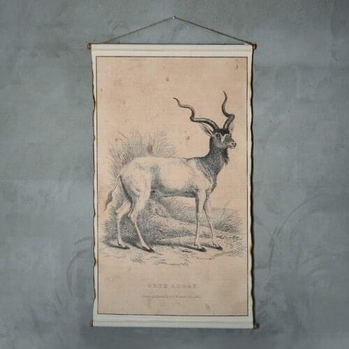 American rustic style retro Linen murals creative vintage Nostalgic wall painting wall sticker home wall decor European murals