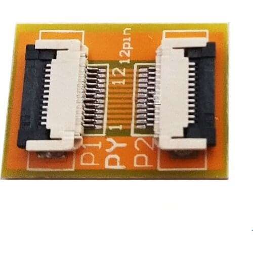Free shipping 2PC Flexible Flat Cable FFC FPC 12P extension board With 0.5mm connector soldering adapter PCB board