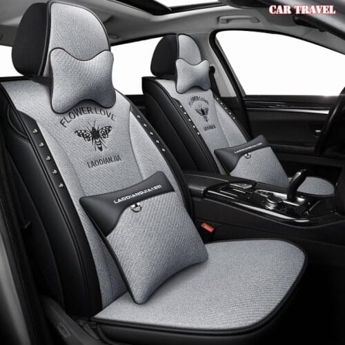 CARTRAVEL flax car seat covers for suzuki sx4 Swift Grand Vitara Jimini KIZASHI Alivio dodge caliber Avenger polo auto seats